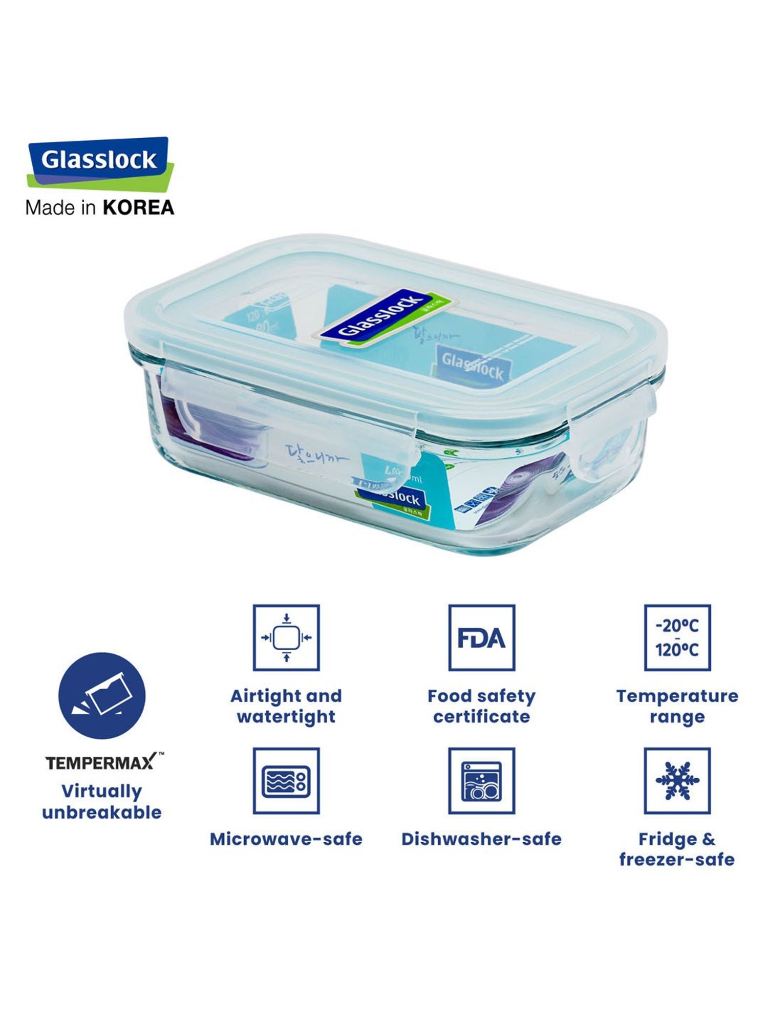 Glasslock Transparent Glass 400 ml Jars and Container