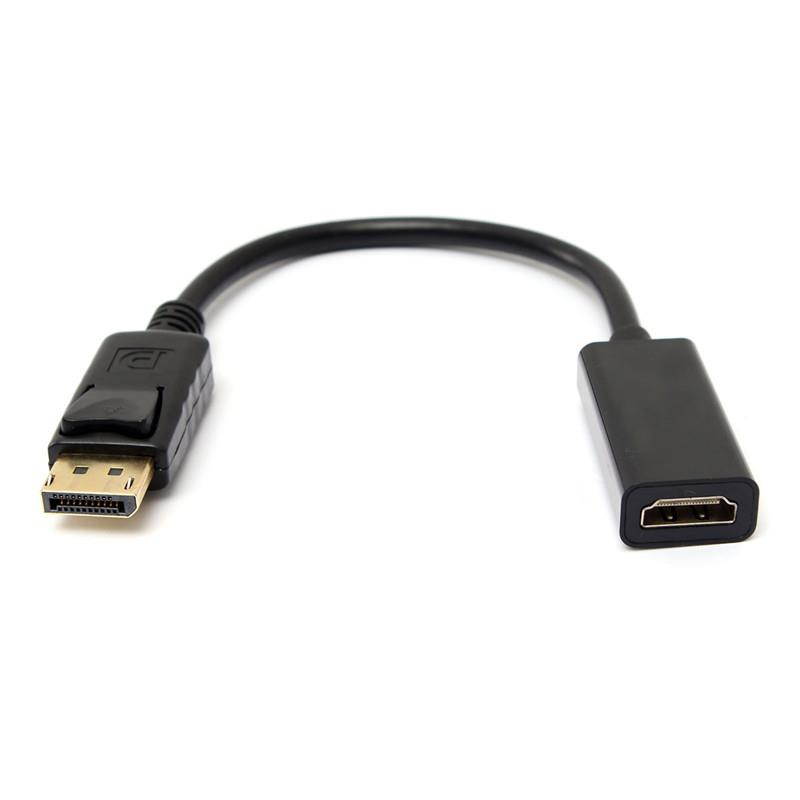 New DP Displayport Male to HDMI Female Cable Converter Adapter 1080P for PC HP/DELL