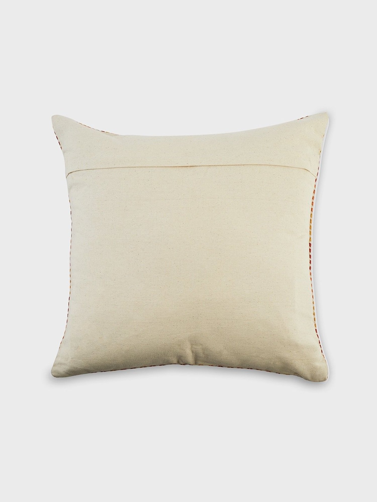 Fabindia Home Huma Woven Yellow & Orange Cotton Cushion Cover