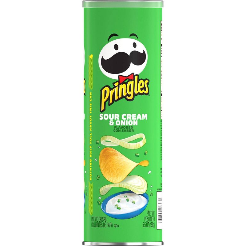 Pringles Sour Cream & Onion Potato Crisps Chips - 5.5oz