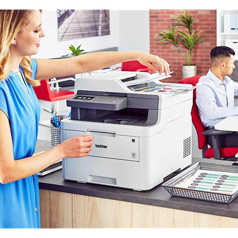 MFCL3710CW Compact Digital Color AllinOne Printer Providing Laser Printer Quality Results with Wireless  Dash Replenishment Ready