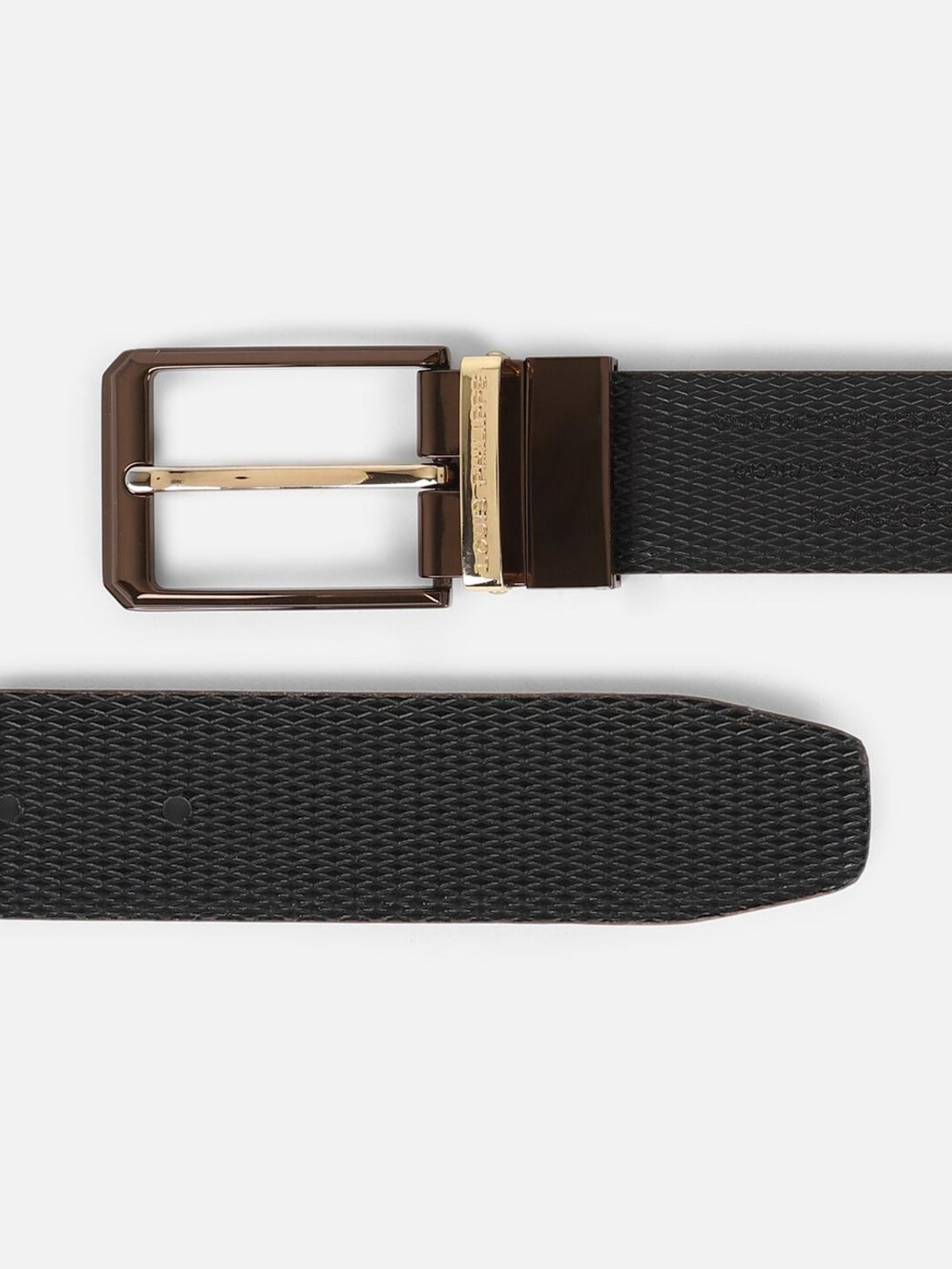 Peter England Red Canvas Solid Waist Belt for Men