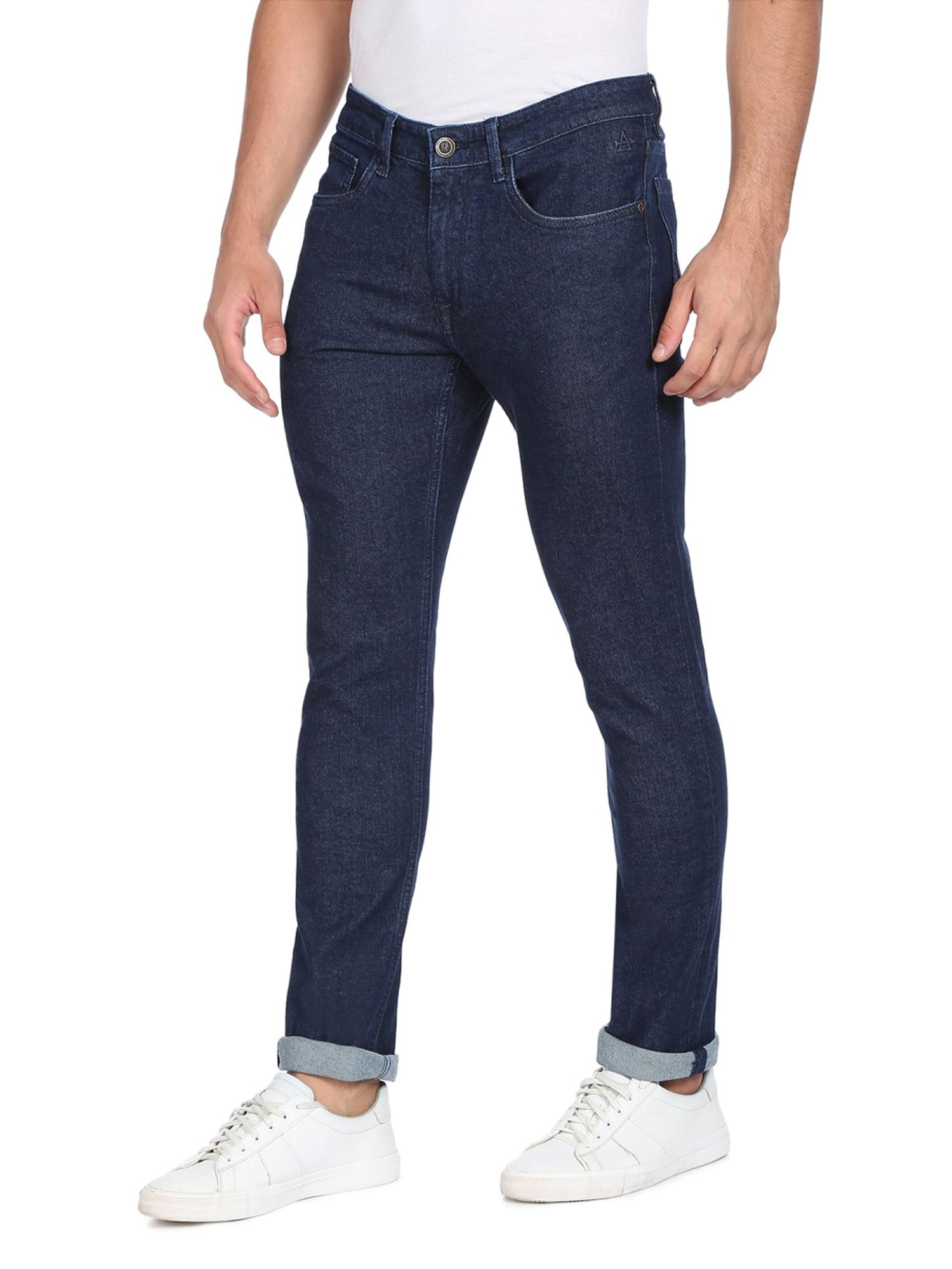 Arrow Sport Dark Blue Cotton Slim Fit Jeans