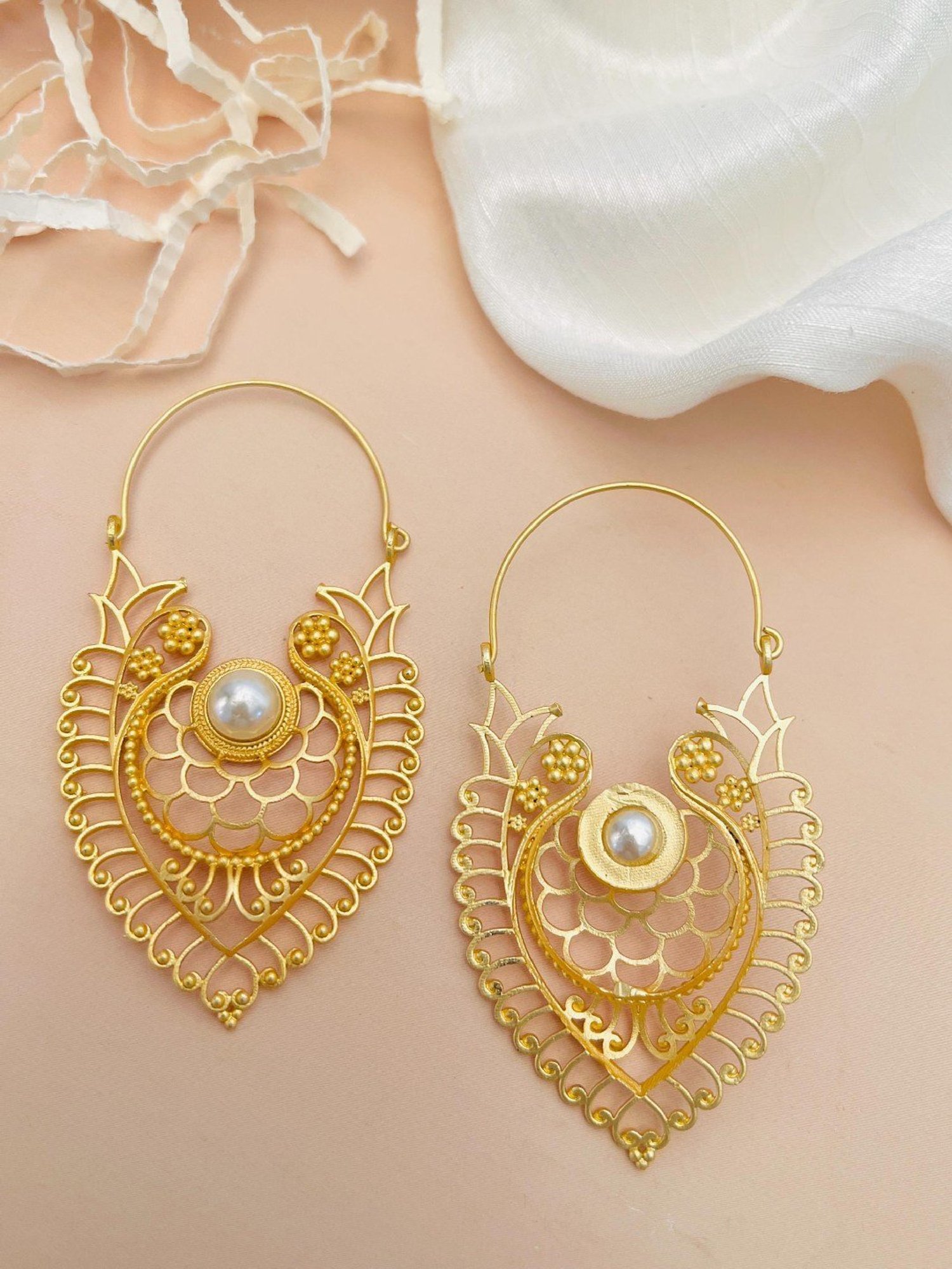 Abdesigns Classic Gold-Plated Earrings