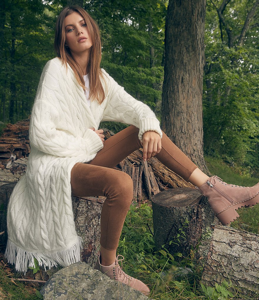 Vince Camuto Stretch Faux Suede Pull-On Leggings