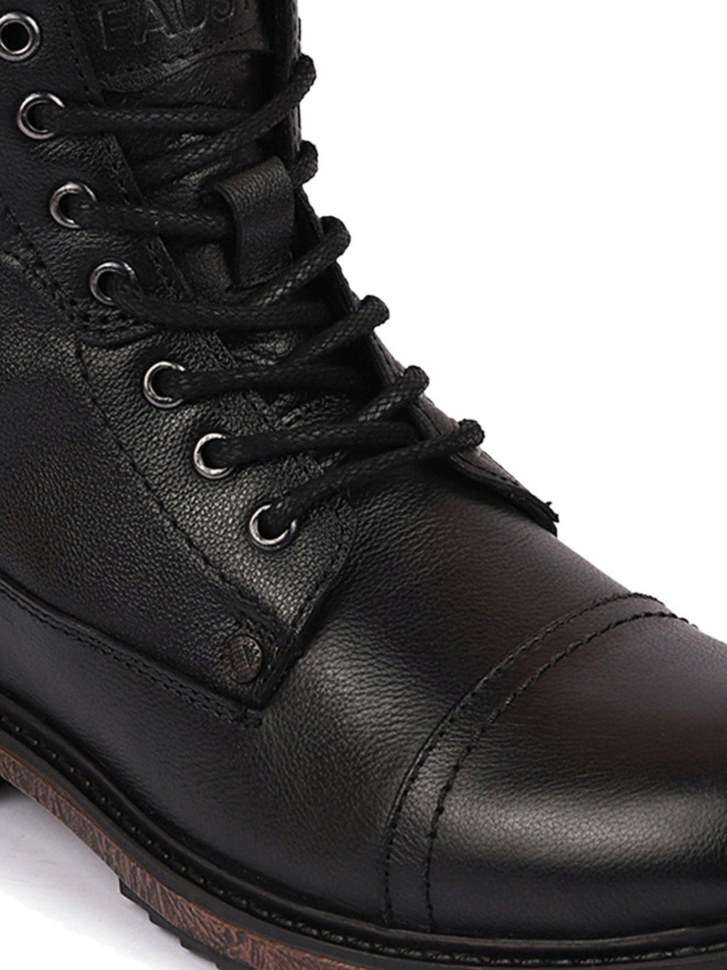 Fausto Men's Black Biker Boots