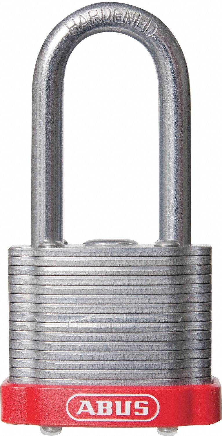 Abus Lockout Padlock,KD,MK,Red,1-3/8"H  41HB/40 KD Red