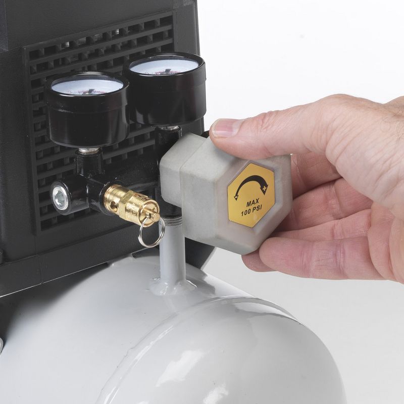 Quipall 2-.33 1/3 HP 2 Gallon Oil-Free Hotdog Air Compressor