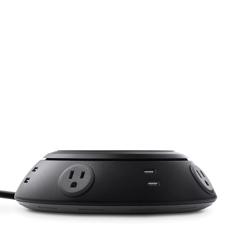 4Outlet Power Center Surge Protector with 8 USB Charging Ports 1080 Joules