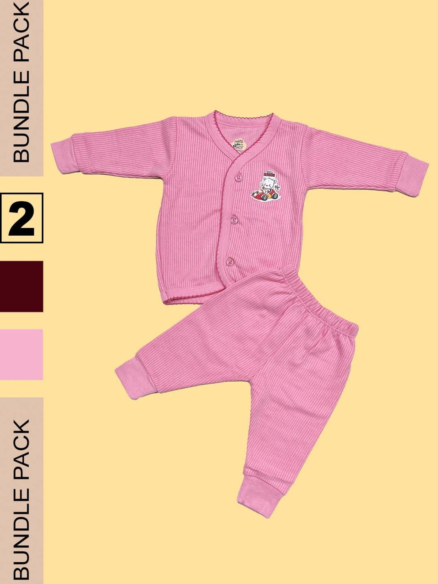 Bodycare Kids Assorted Striped Full Sleeves T-Shirt with Pants