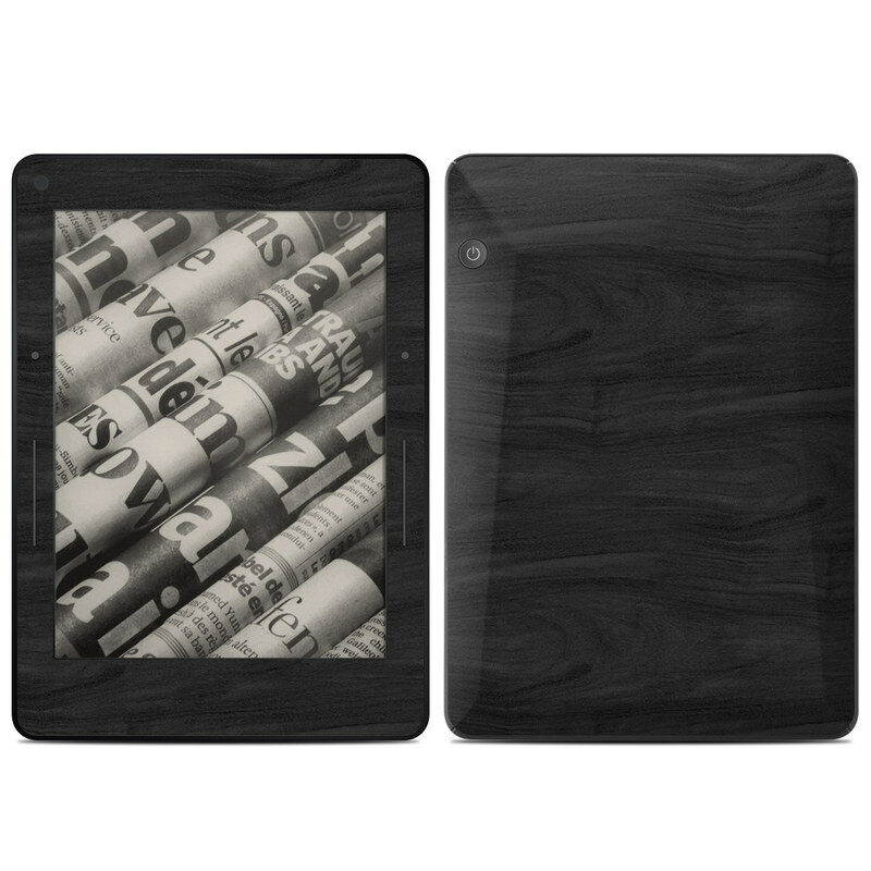 Kindle Voyage Skin - Black Woodgrain - Sticker Decal