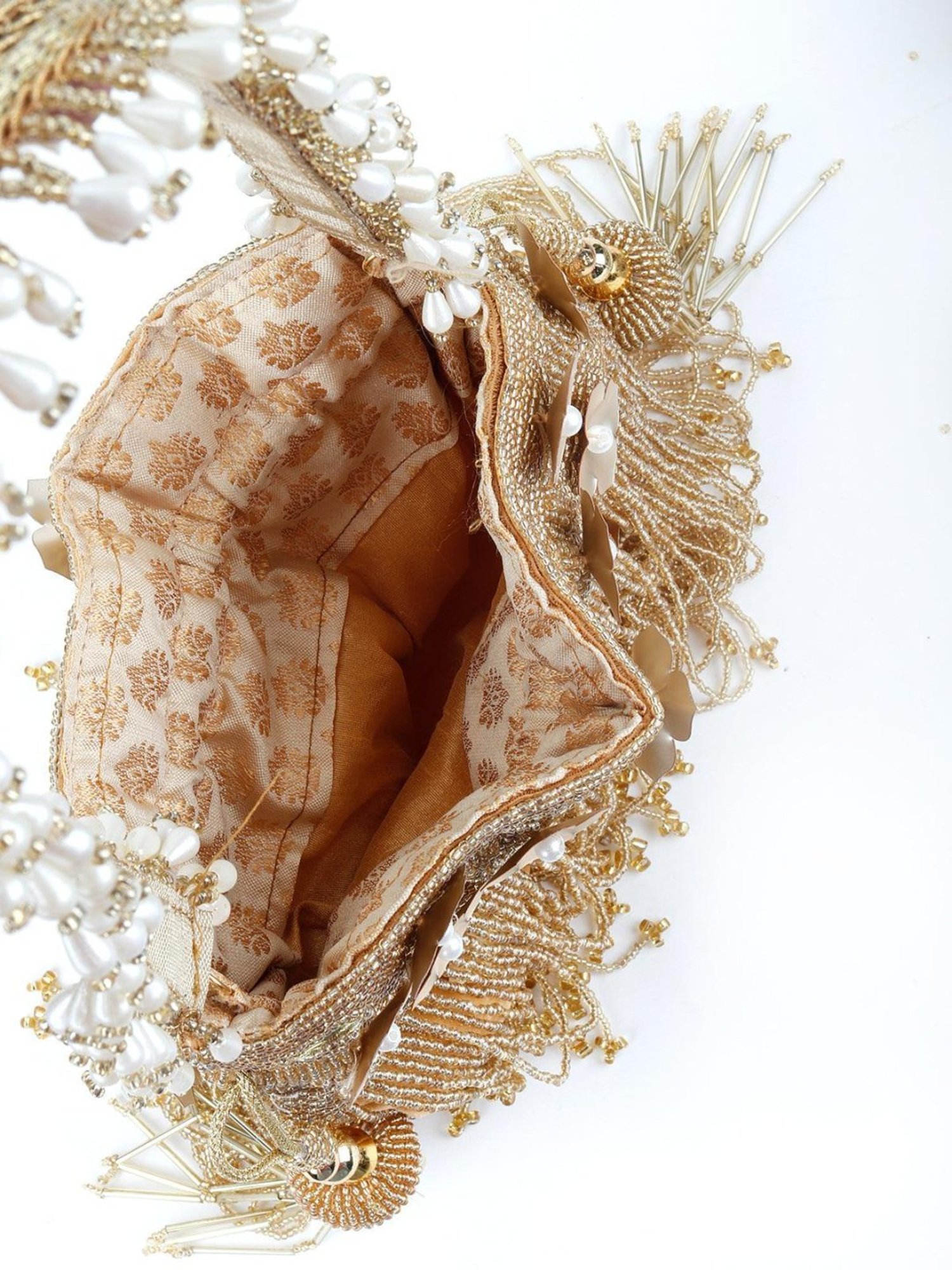 Odette Gold Embellished Potli