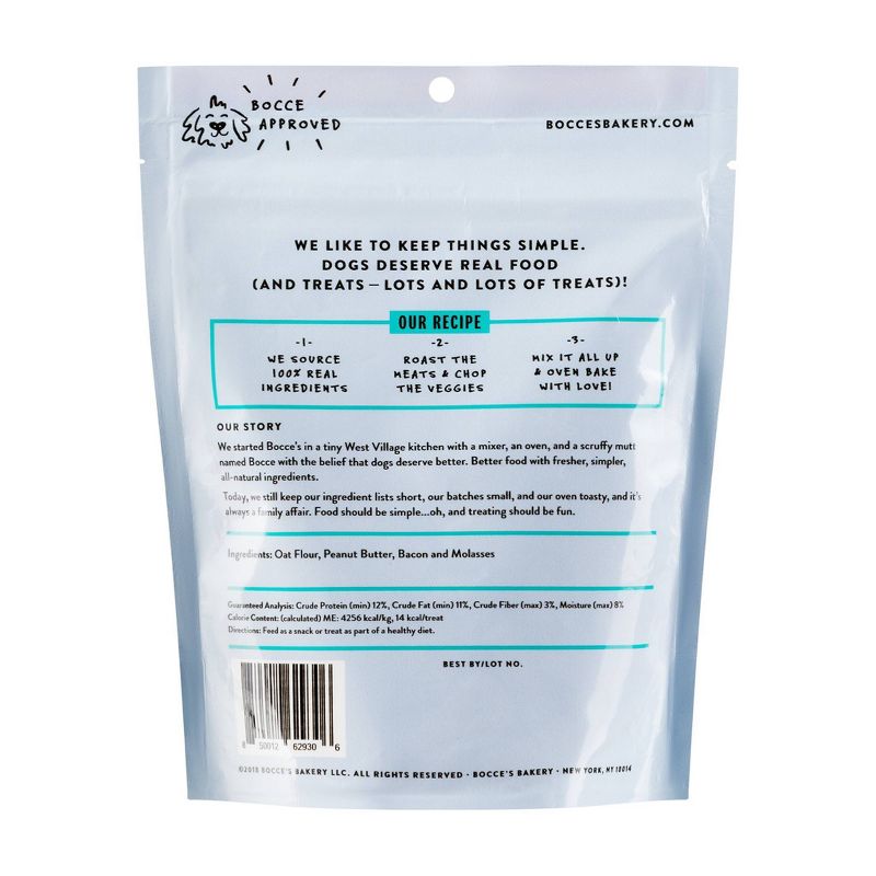Bocce's Bakery Peanut Butter Bacon Candy Shop Dog Treats - 5oz