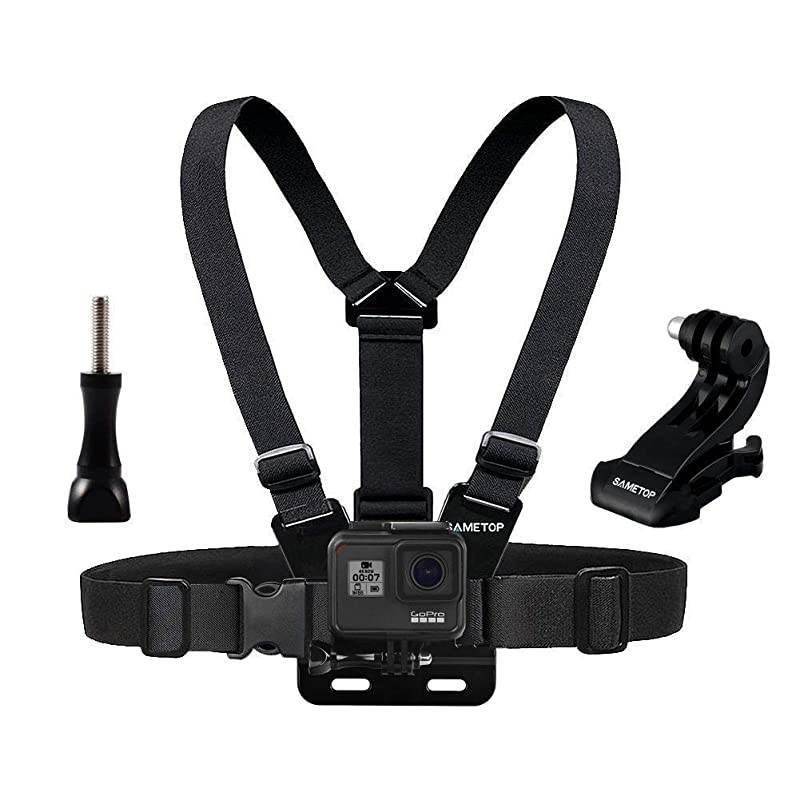 Chest Mount Harness Chesty Strap Compatible with GoPro Hero 9 Black, 8 Black, Hero 7 Black, 7 Silver, 7 White, Hero 6, 5, 4, Session, 3+, 3, 2, 1, Hero (2018), Fusion, DJI Osmo Action Cameras