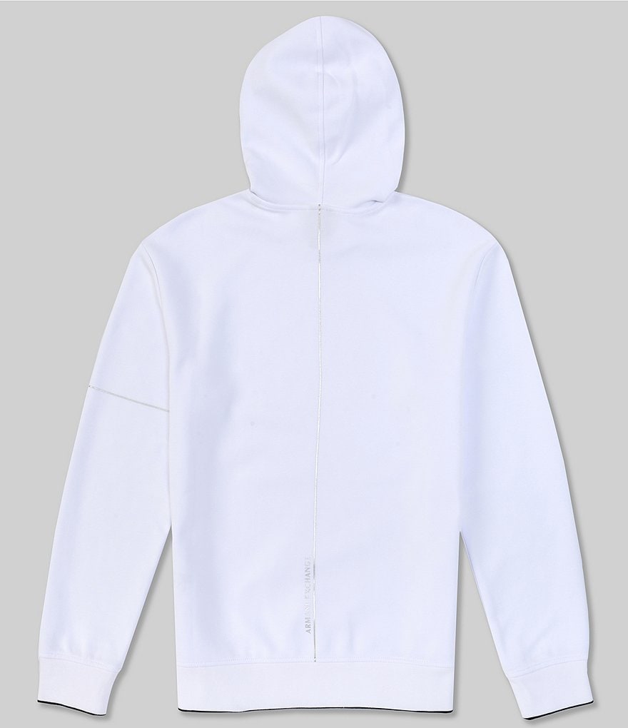 Armani Exchange Metal Logo Long-Sleeve Hoodie