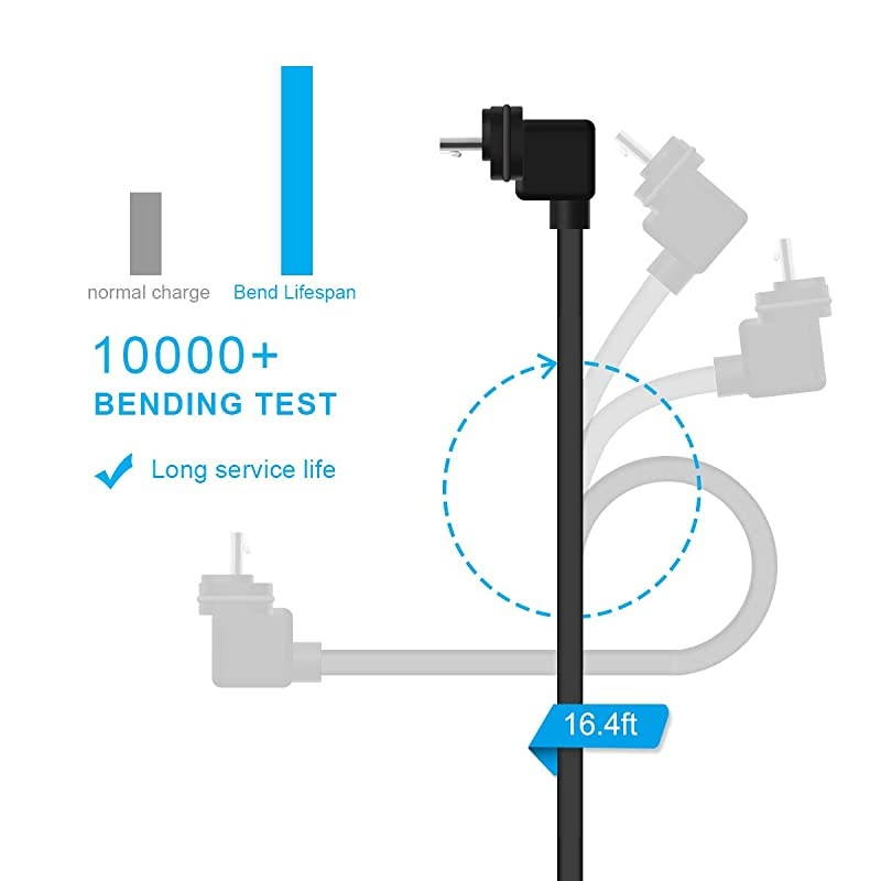 Weatherproof Power Cable Compatible with Blink Outdoor, Blink XT2/XT, Outdoor Charging Cable with Power Adapter,Continuous Power Supply(26ft)