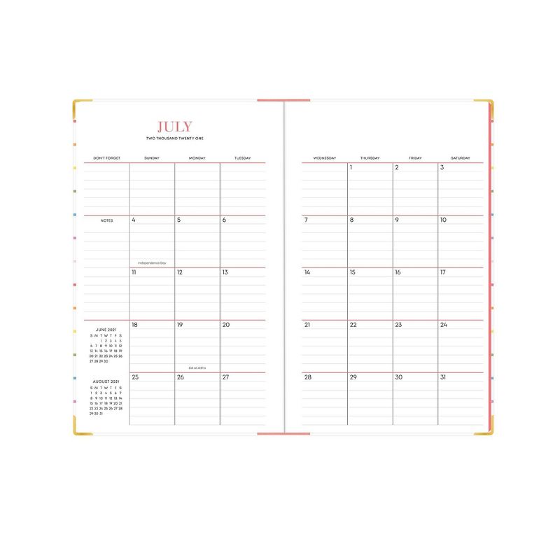 2021-22 Academic Planner 5" x 8" Hard Cover Weekly/Monthly Bookbound Skinny Mini - The Home Edit