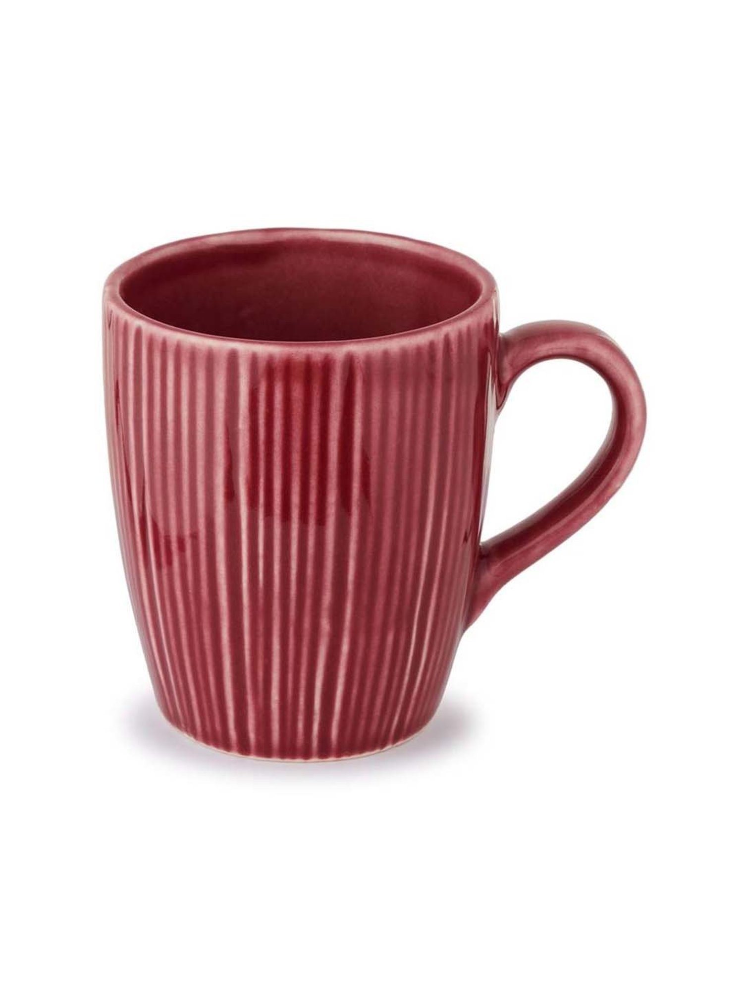 Femora Black Ceramic Coffee Mugs (0.36 L) - Set of 4