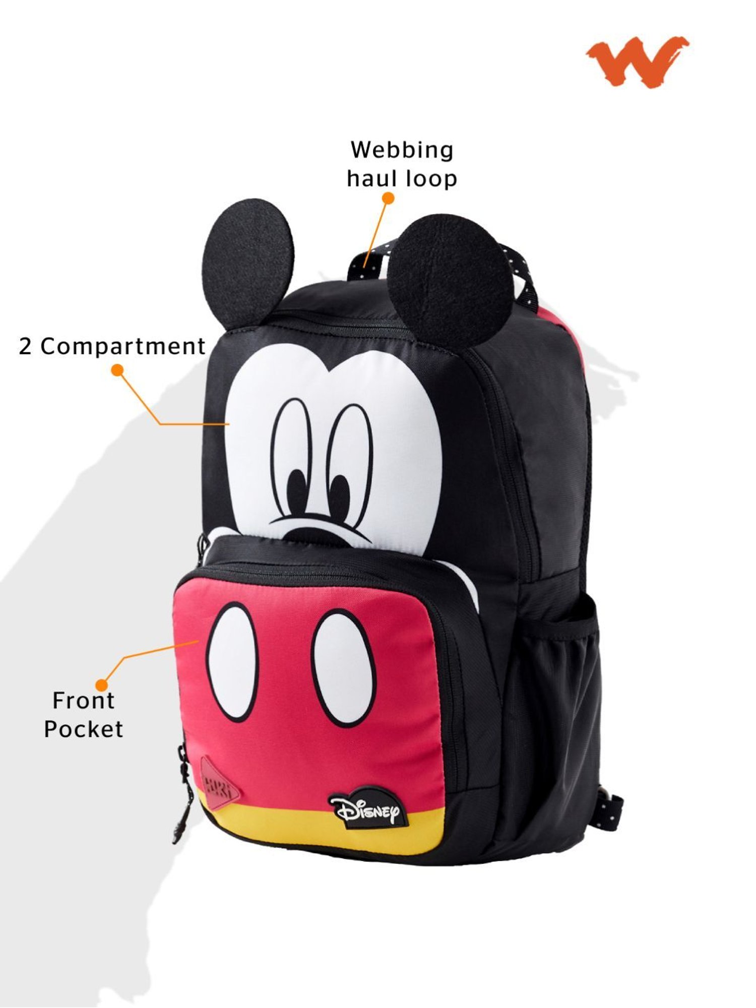 Wiki Back to School Champ 1 Black Polyester Printed Backpack - 11 Ltrs