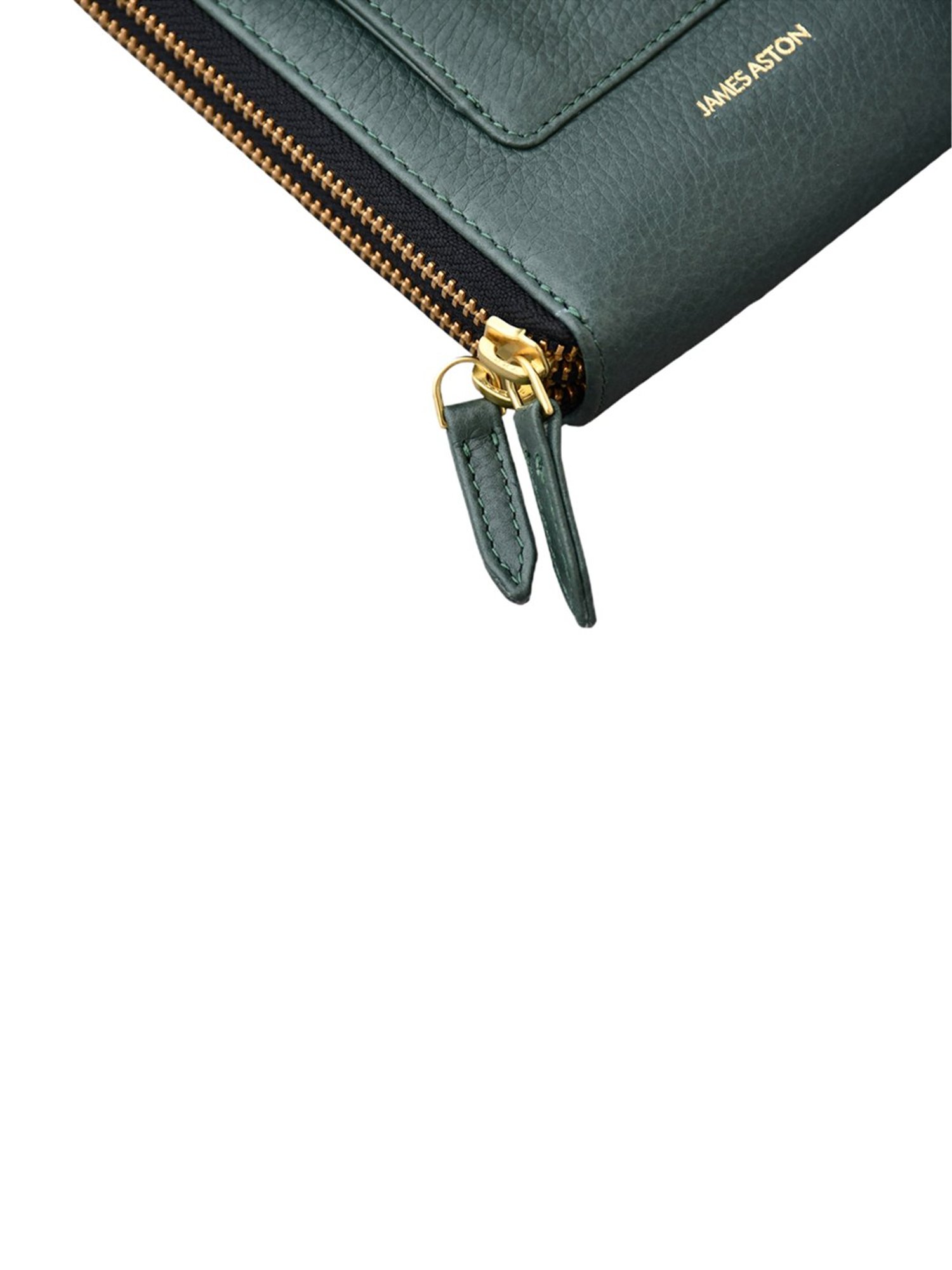 James Aston Aurora Bottle Green Leather Cross Body Bag