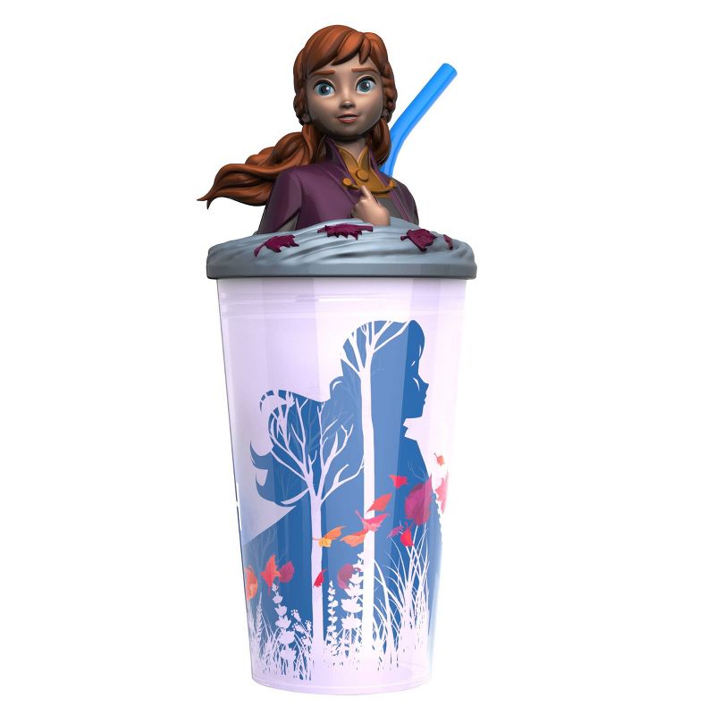 Frozen 2 Anna 15oz Plastic Funtastic Tumbler with Straw Purple - Zak Designs