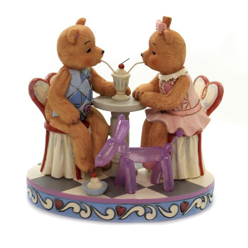 Jim Shore 5.5" Sharing Sweet Times Button & Squeaky  -  Decorative Figurines