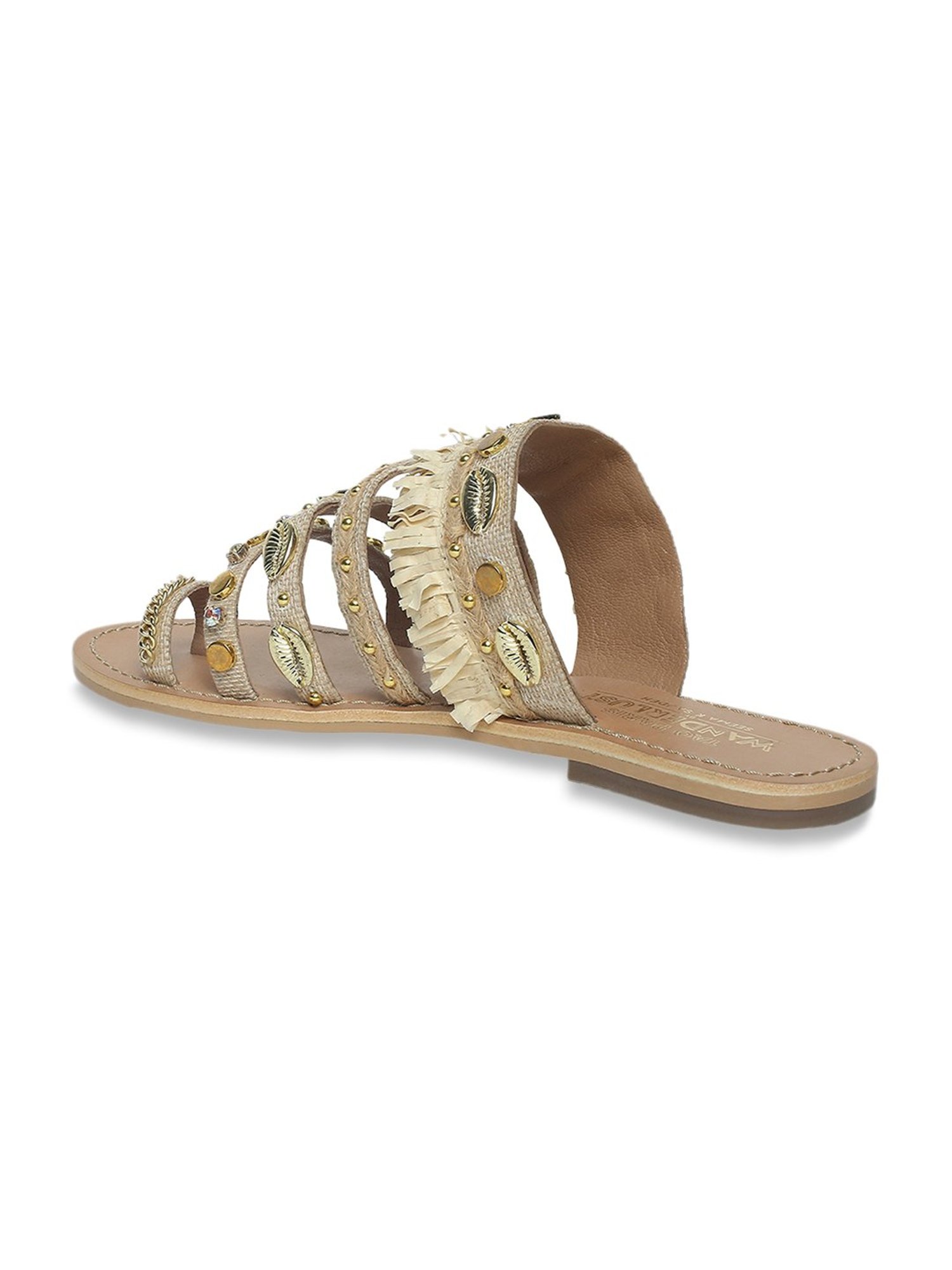 Tao Paris Women's Fez Beige Toe Ring Sandals