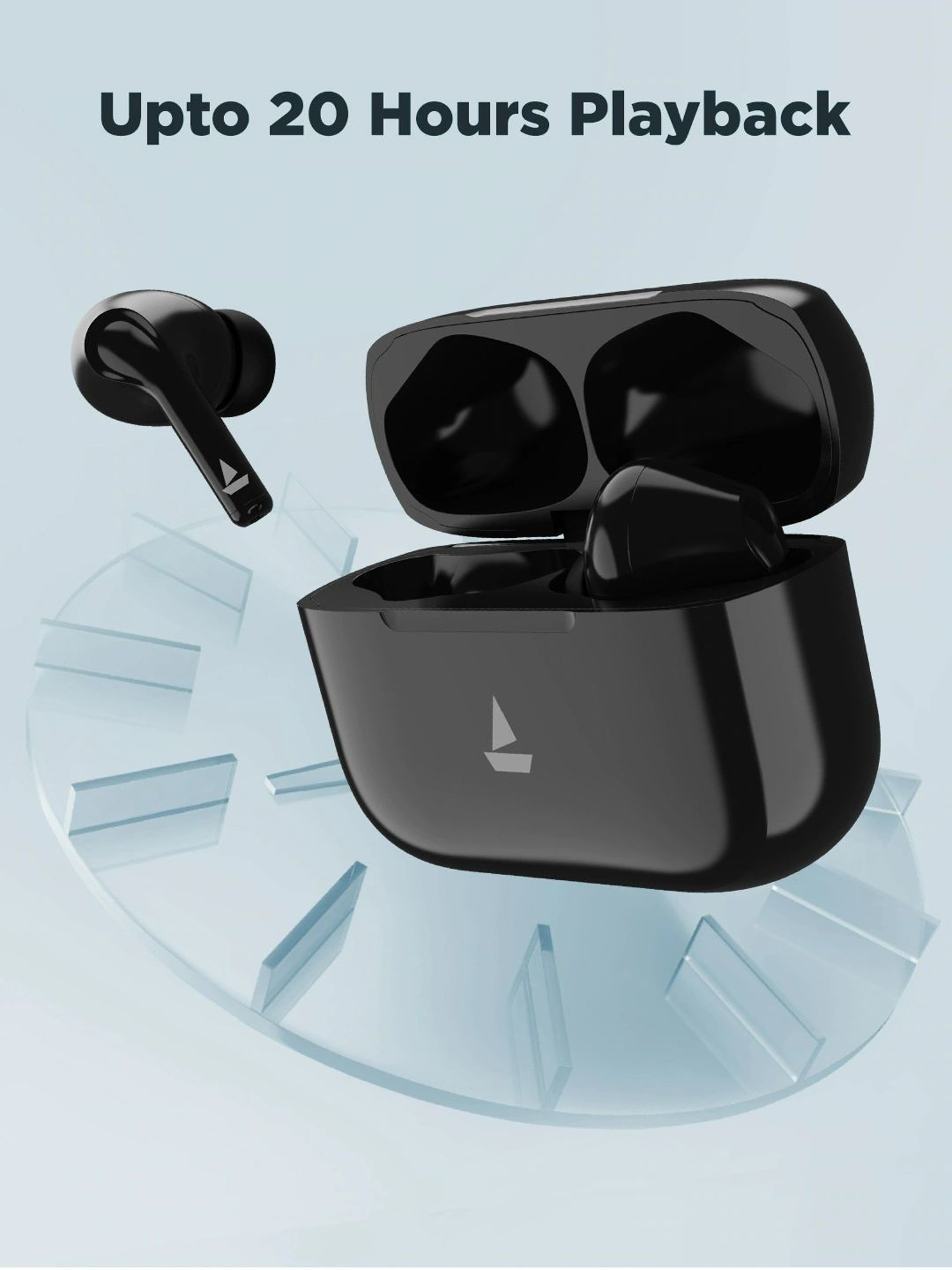 Boat Airdopes 163M True Wireless with ENx & IPX5 - Active Black