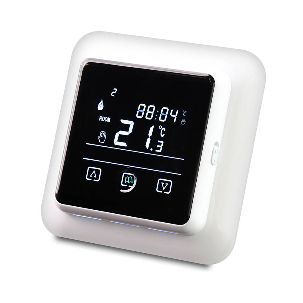 Touch Screen and Voice Control Smart Thermostats for Electric Heating in Home, Week Programmable, Temperature Controller with LCD Display, Compatible with Alexa, Amazon Echo, Google Home - 	
ME108 16A