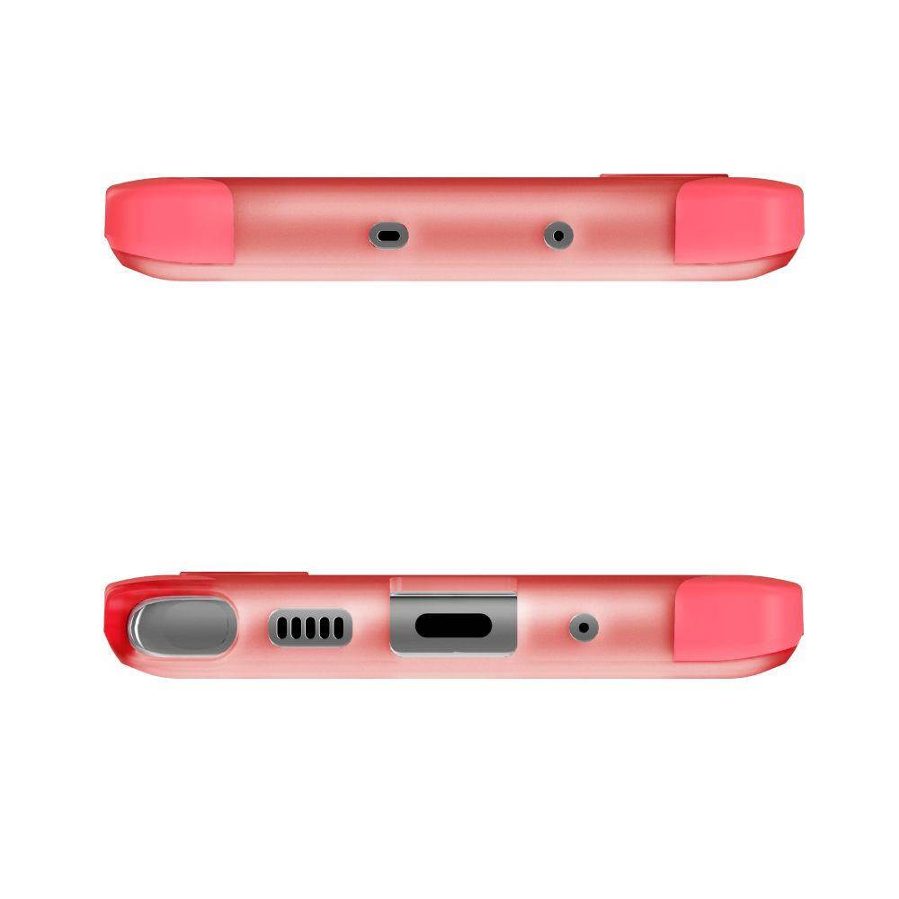 Ghostek Cloak Designed for Samsung Note 10 Case Clear Tough Bumper Protector Cover Luxury Design Supports Wireless Battery Charging Raised Bezel for Extra Screen Protection 2019 Note10 - (Blue/Gold)