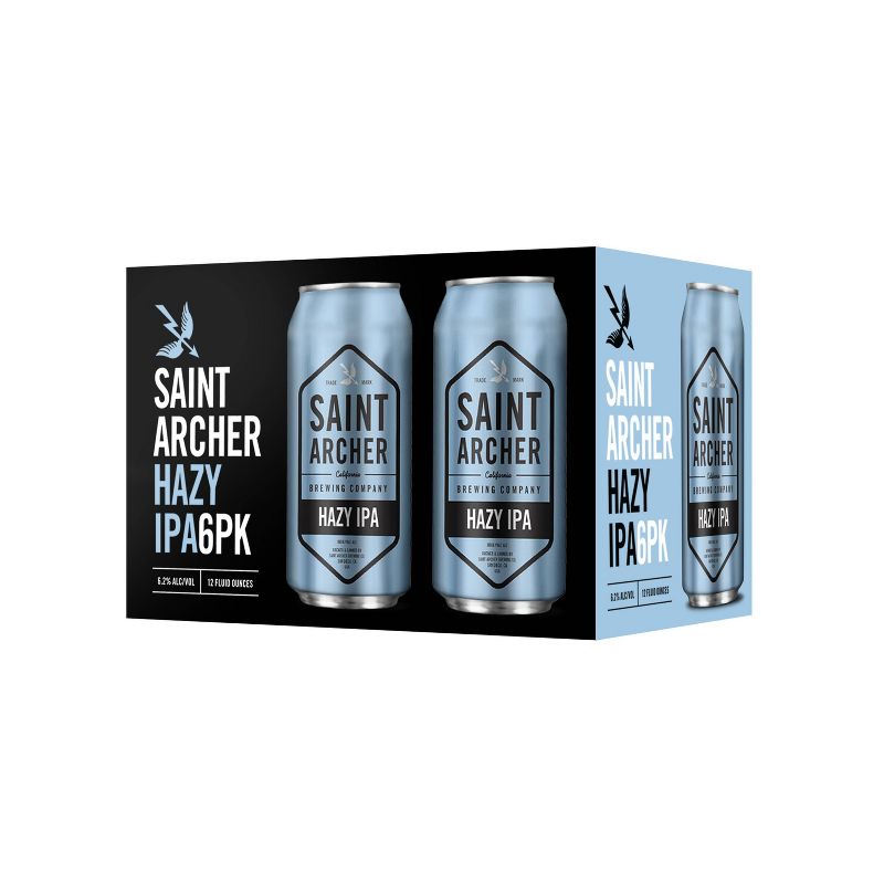 Saint Archer Hazy IPA Beer - 6pk/12 fl oz Cans