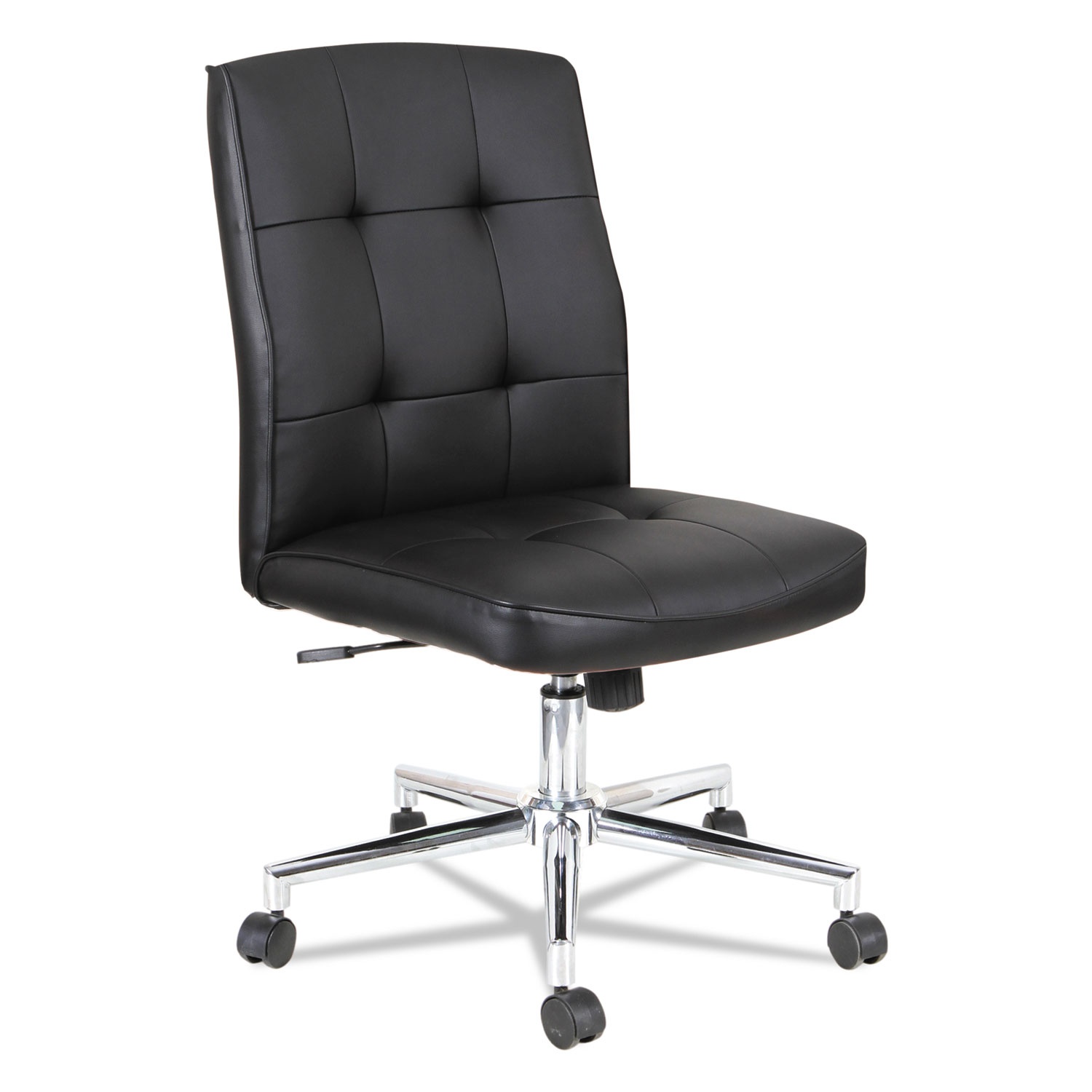 OIF Slimline Swivel/Tilt Task Chair Black with Chrome Base NT4916