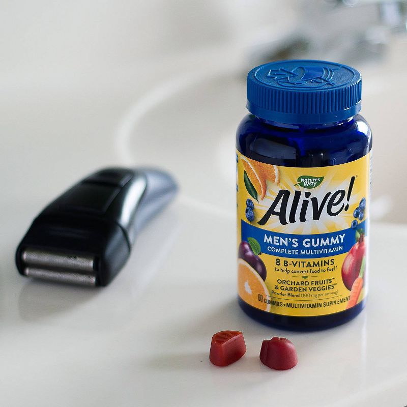 Nature's Way Alive! Men's Gummy Vitamins - Fruit Flavors - 60ct