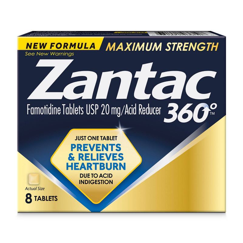 Zantac 20mg Digestive Health Tablets - 8ct