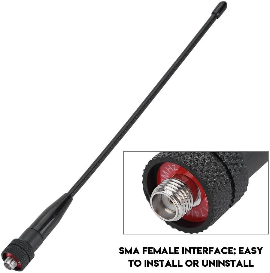 Zerone Walkie Talkie Antenna, UV Dual Band Antenna SMA-Female Compatible with a Variety of Walkie-talkies for Two-Way Radio, for PUXING PX-777, PX-777 Plus, PX-666, PX-888,PX-888K