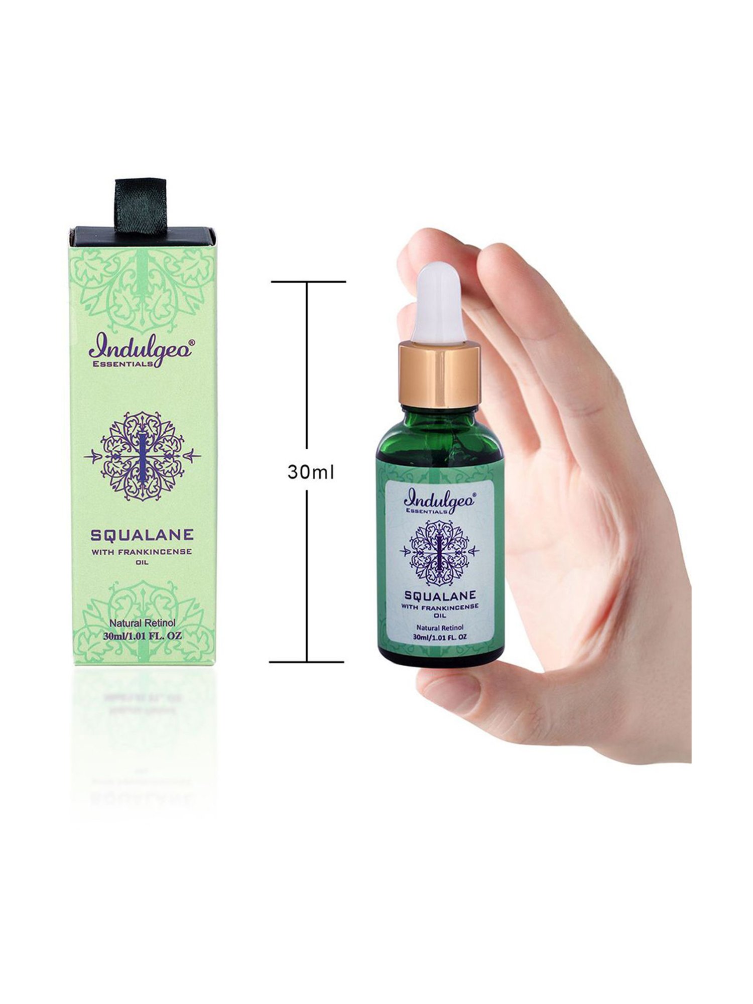 Indulgeo Essentials Squalane Skin Hydrator Squalane with Plant Derived Retinol - 30 ml