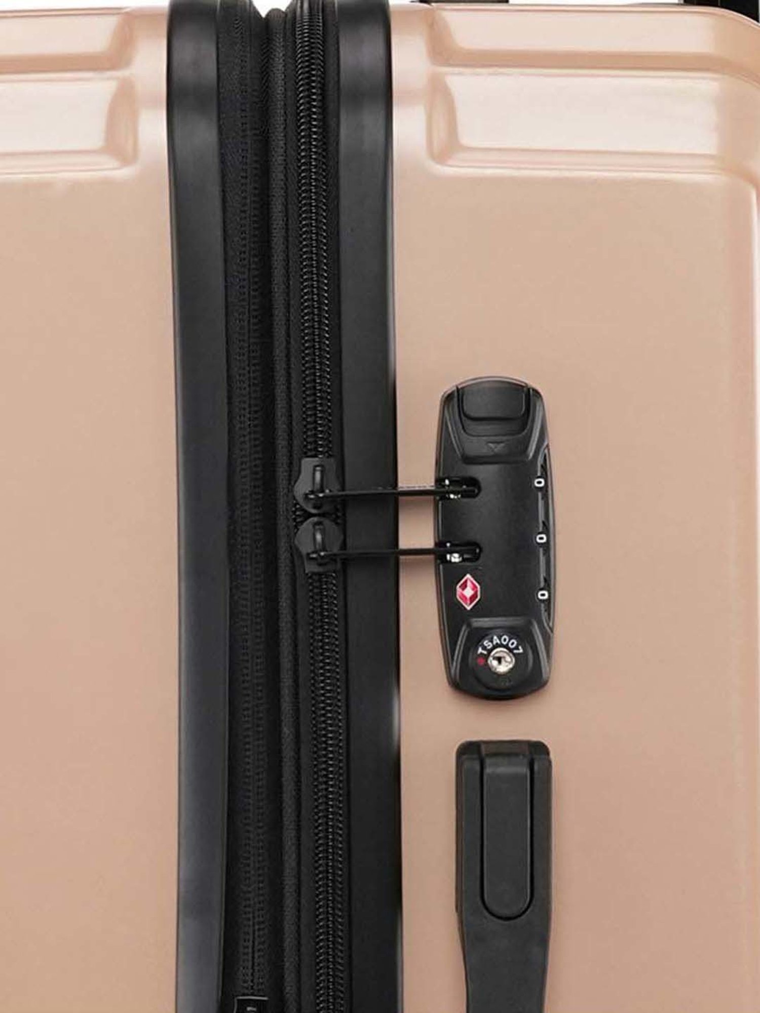 Swiss Brand Vernier Beige Medium Hard Trolley Bag - 24 cm