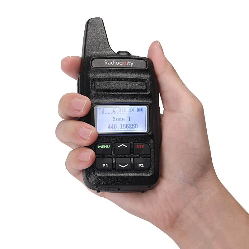 GD73A UHF DMRAnalog Two Way Radio 2 Watts Ham Radio for Beginners with Dual Time Slot 3600mAh Battery USB Charging Programming Compact Long Range Walkie Talkie
