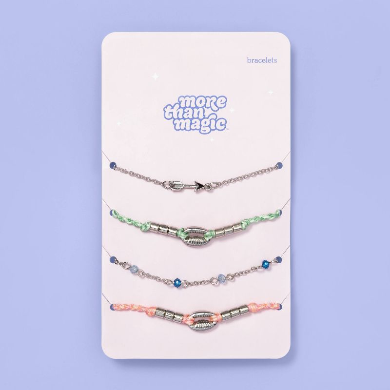 Kids' 4pk Shell and Arrow Skinny Bracelet - More Than Magic™