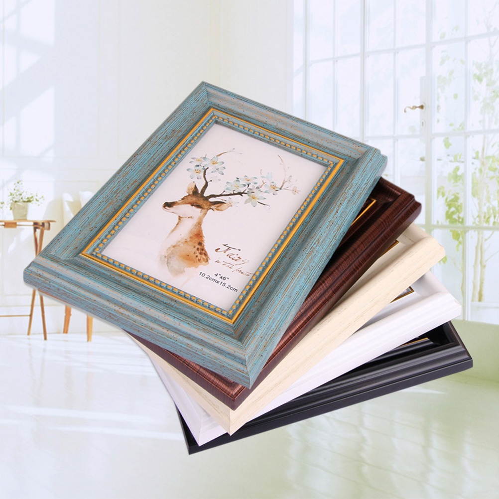 Home Decoration 7-Inches Durable Environmental Photo Frame Delicate Tabletop Picture Frame 13x18cm (Green)