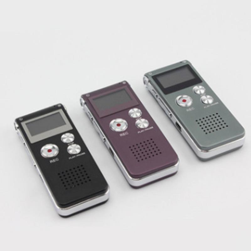 Iron Gray 8GB 13Hr Digital Audio/Sound/Voice Recorder Rechargeable Dictaphone MP3 Player