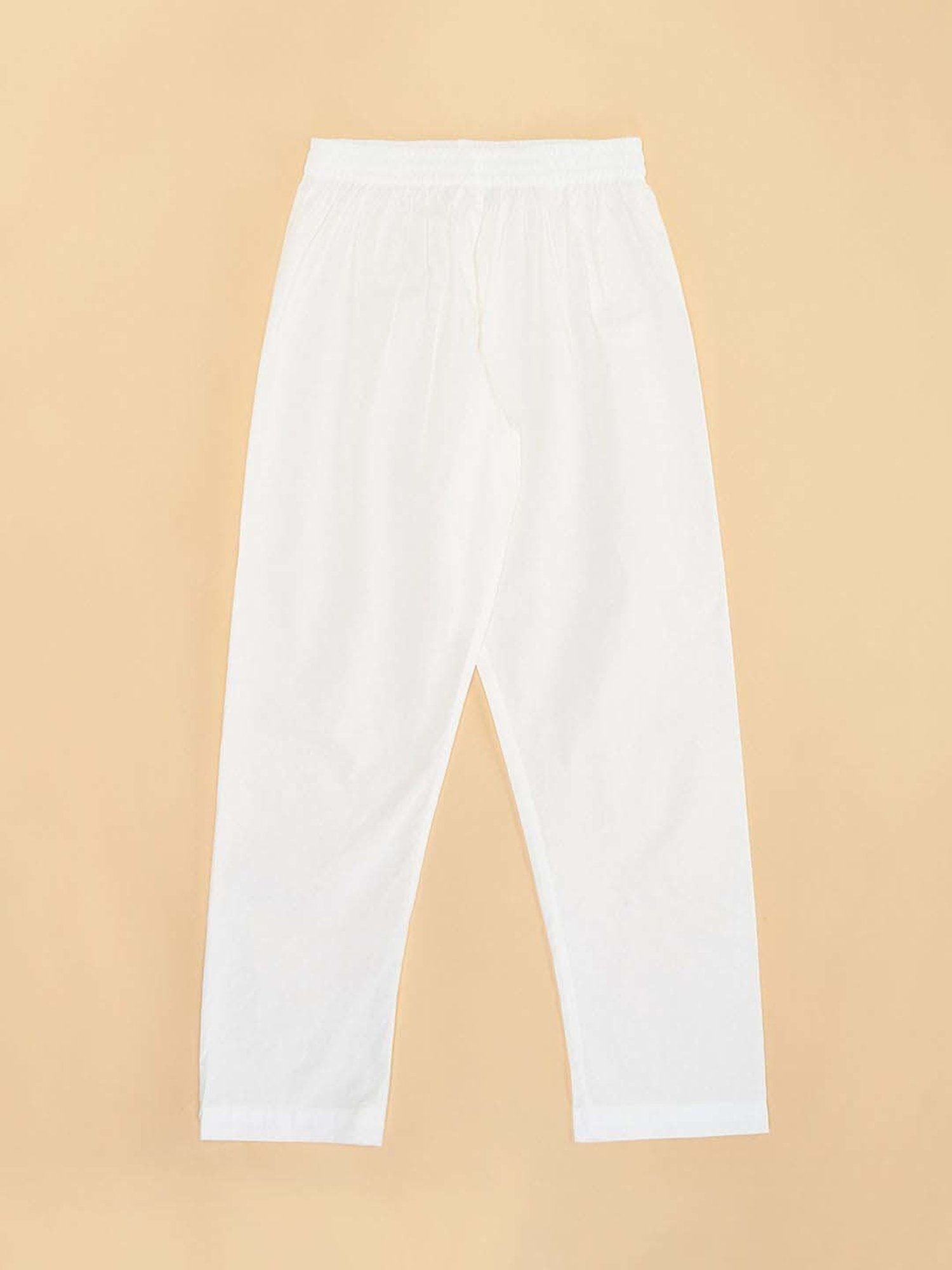 Indus Route by Pantaloons Boys Midnight Navy Solid Full Sleeves Kurta Sets