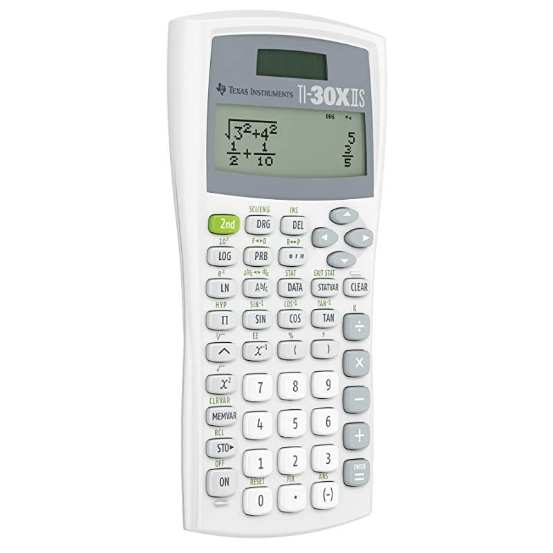 TI-30XIIS Scientific Calculator, White