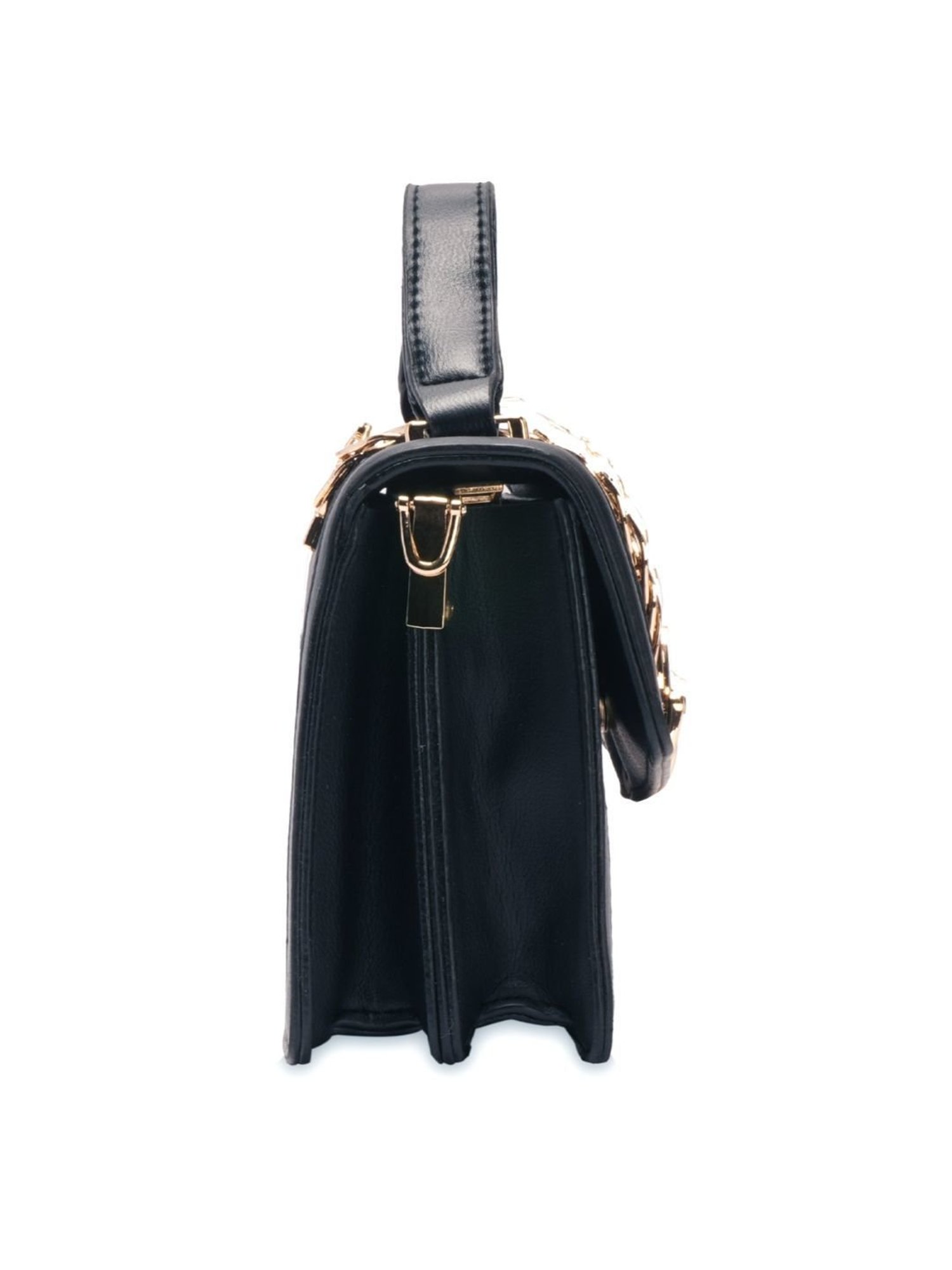 Luvoksi Black Solid Medium Cross Body Bag