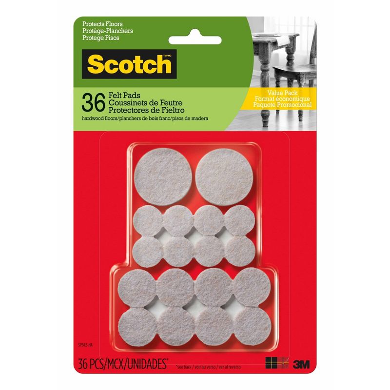 Scotch Beige Felt Pad Value Pack