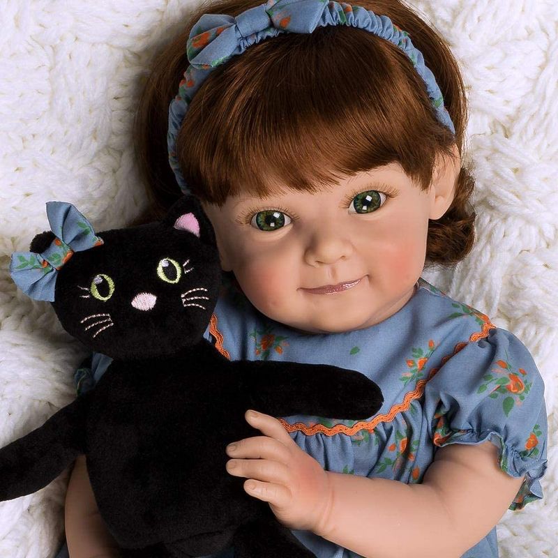 Paradise Galleries Reborn Toddler Doll in Fall-Themed/Halloween Outfit, 19 inch Pumpkin Spice, 8-Piece Halloween Gift Set