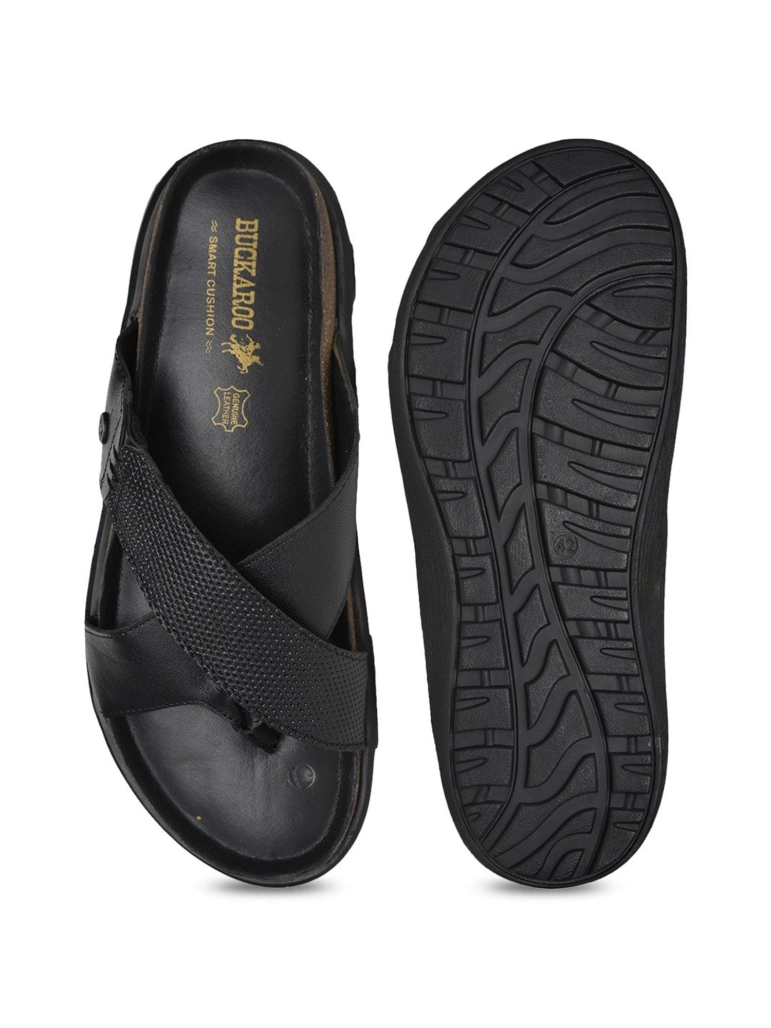 Buckaroo Men's FEEST Black Thong Sandals