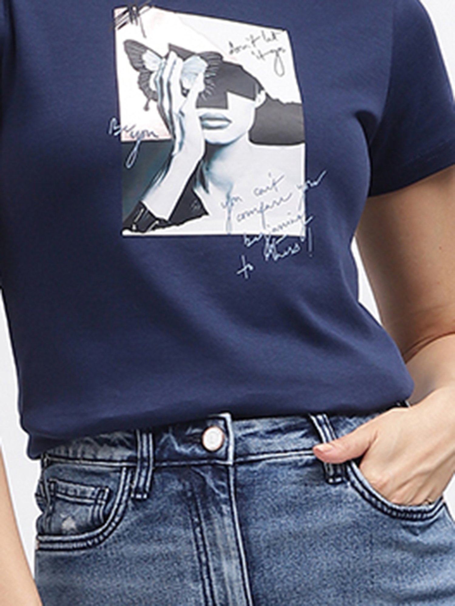 Iconic Women Applique Regular Fit Cotton Skirts