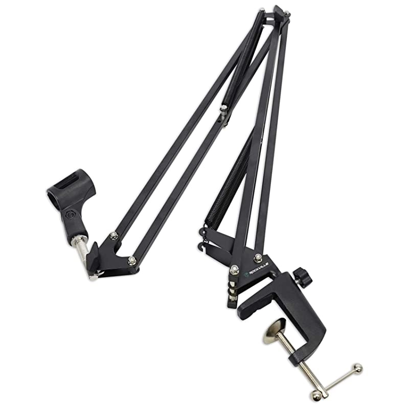 DMS40 40 Microphone Boom Arm Studio Podcast USB Mic Stand+Desk Clamp