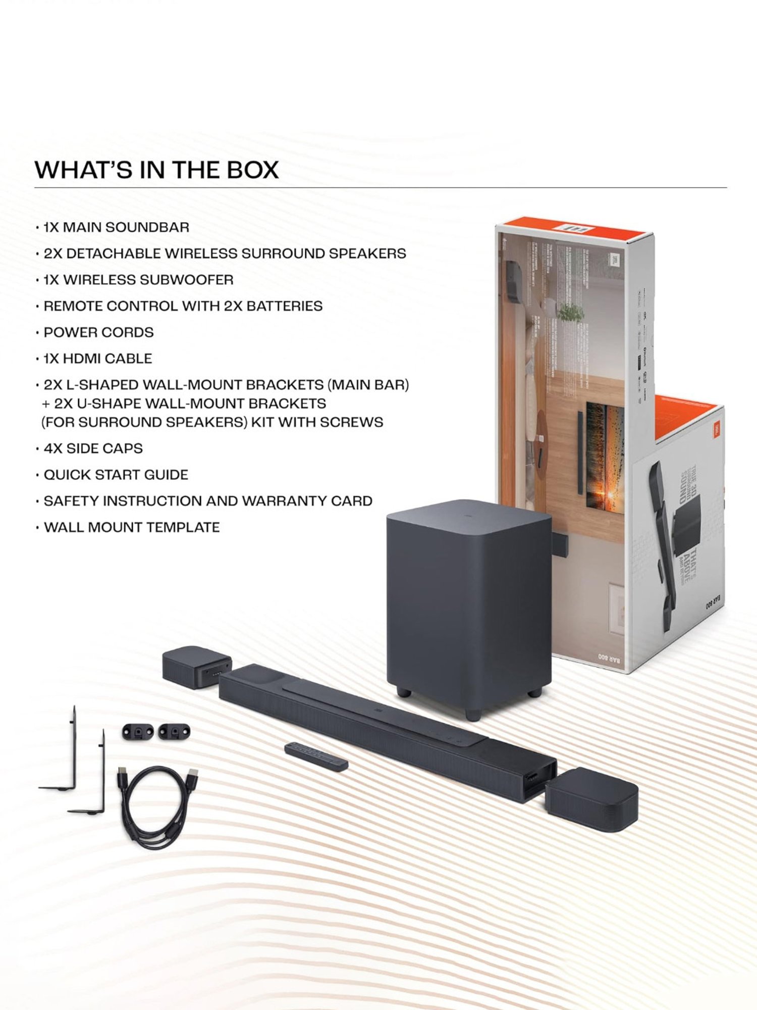 JBL Bar 2.1 Deep Bass Soundbar with Wireless Subwoofer (Black)